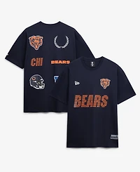 New Era Men's Navy Chicago Bears Match T-Shirt