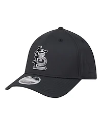 New Era Men's Black St. Louis Cardinals Metallic 39THIRTY M-Crown Flex Hat
