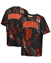Outerstuff Big Boys and Girls Black San Francisco Giants Y2 Tech Stadium Lights T-Shirt