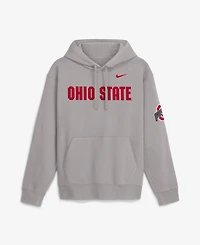 Nike Men's Gray Ohio State Buckeyes 2026 Sideline Club Fleece Hoodie
