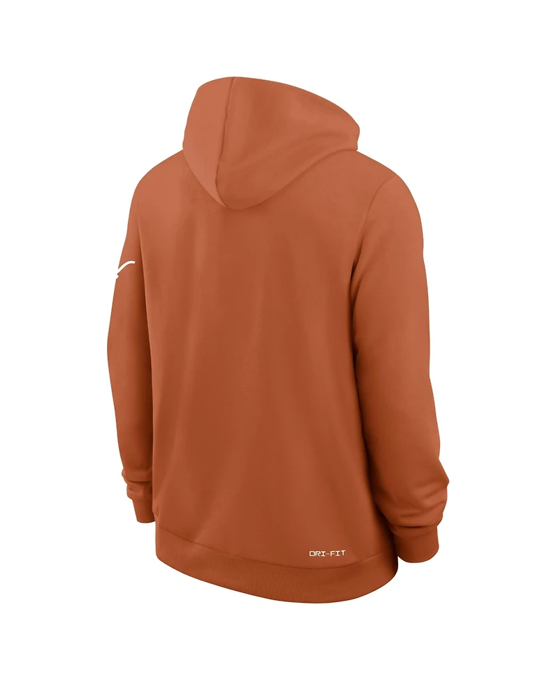 Nike Men's Texas Orange Longhorns 2026 Sideline Standard Issue Dri-fit Hoodie