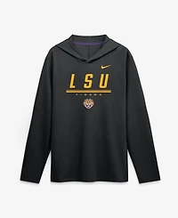 Nike Men's Lsu Tigers 2026 Sideline Lightweight Long Sleeve Hooded Dri-fit T-Shirt