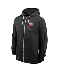 Nike Men's Ohio State Buckeyes 2026 Sideline Standard Issue Dri-fit Full-Zip Hoodie