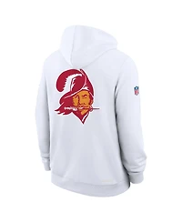 Nike Men's White Tampa Bay Buccaneers Alt Sideline Standard Issue Dri-fit Hoodie