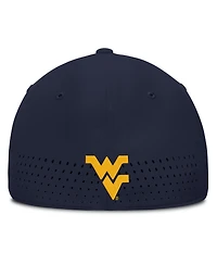 Nike Men's Navy West Virginia Mountaineers Gameday Aerobill Swooshflex Dri-fit Hat