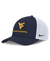 Nike Men's and Women's Navy West Virginia Mountaineers 2026 On-Field Gameday Trucker Hat