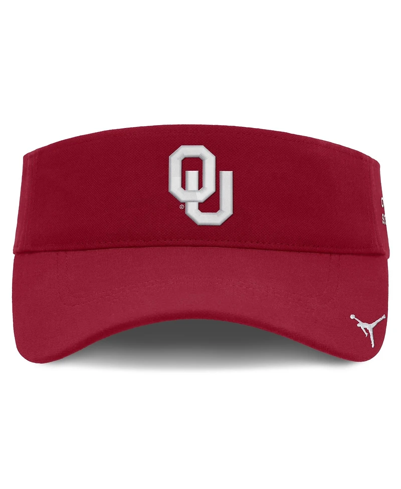 Jordan Men's and Women's Crimson Oklahoma Sooners 2026 On-Field Ace Adjustable Visor