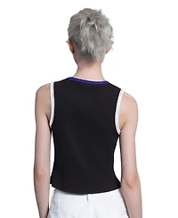 Starter Women's Black Tampa Bay Rays Cooperstown Play the Ball Crop Tank Top