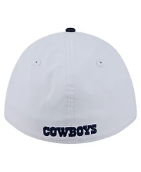 New Era Men's White/Navy Dallas Cowboys Patch 39THIRTY A-Frame M-Crown Perforated Flex Hat