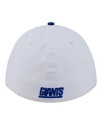 New Era Men's White/Royal York Giants Patch 39THIRTY A-Frame M-Crown Perforated Flex Hat