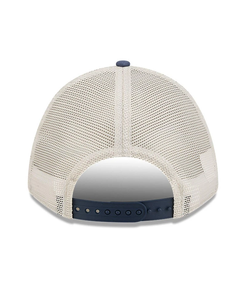 New Era Men's Natural Dallas Cowboys Frayed M-Crown A-Frame 9FORTY Adjustable Hat