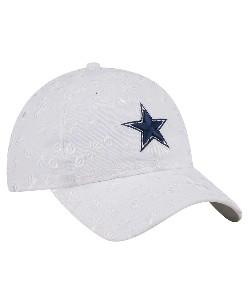 New Era Women's White Dallas Cowboys Floral 9TWENTY Adjustable Hat