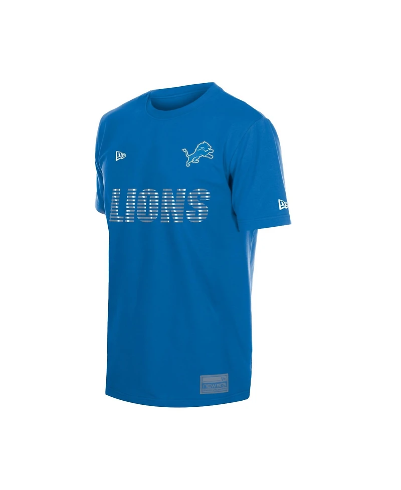 New Era Men's Blue Detroit Lions Match T-Shirt
