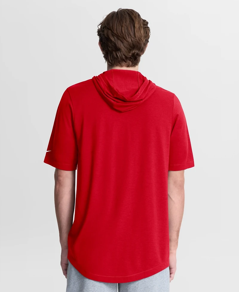 Nike Men's Red Buffalo Bills Tri-Blend Hooded T-Shirt