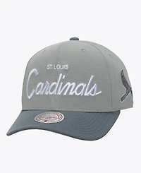 Mitchell & Ness Men's Gray St. Louis Cardinals Thunderstorm Head Coach Pro-Crown Adjustable Hat