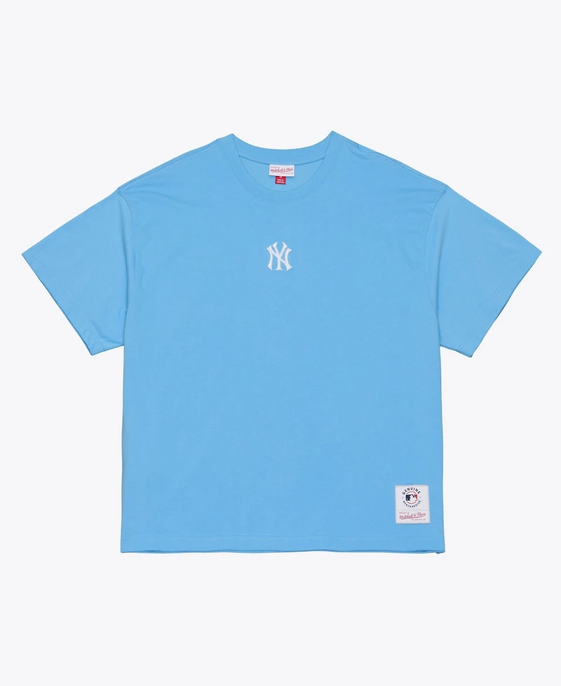 Mitchell & Ness Men's Light Blue New York Yankees Insignia Premium T-Shirt