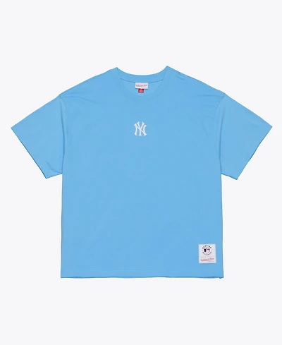 Mitchell & Ness Men's Light Blue New York Yankees Insignia Premium T-Shirt