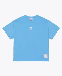 Mitchell & Ness Men's Light Blue New York Yankees Insignia Premium T-Shirt