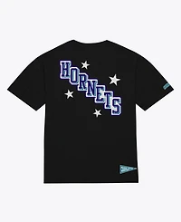 Mitchell & Ness Men's Black Charlotte Hornets Pep Rally Premium T-Shirt