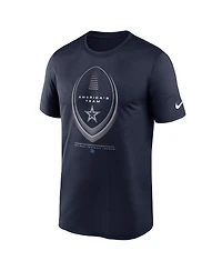Nike Men's Navy Dallas Cowboys Big Tall Legend Icon Dri-fit T-Shirt