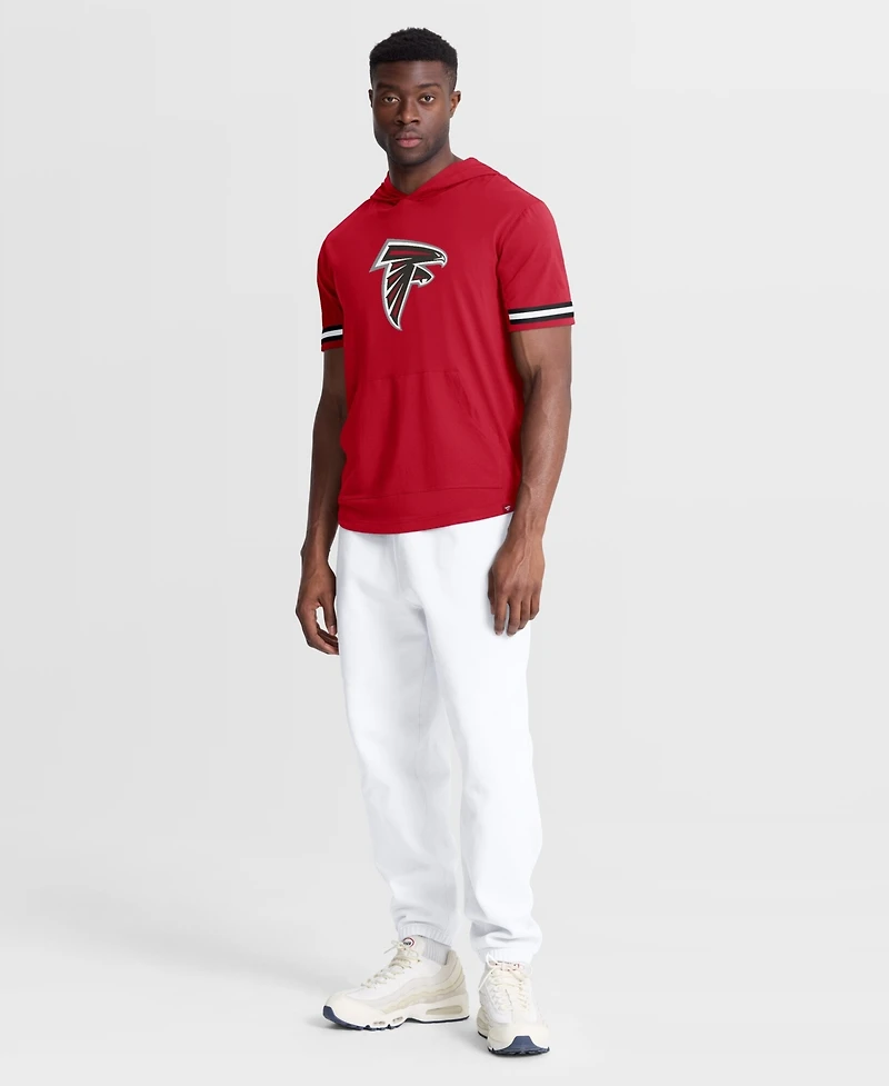 Fanatics Men's Red Atlanta Falcons Optimal Play Short Sleeve Hooded T-Shirt