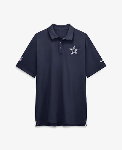 Nike Men's Navy Dallas Cowboys Sideline Tour Dri-fit Polo Shirt