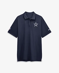 Nike Men's Navy Dallas Cowboys Sideline Tour Dri-fit Polo Shirt
