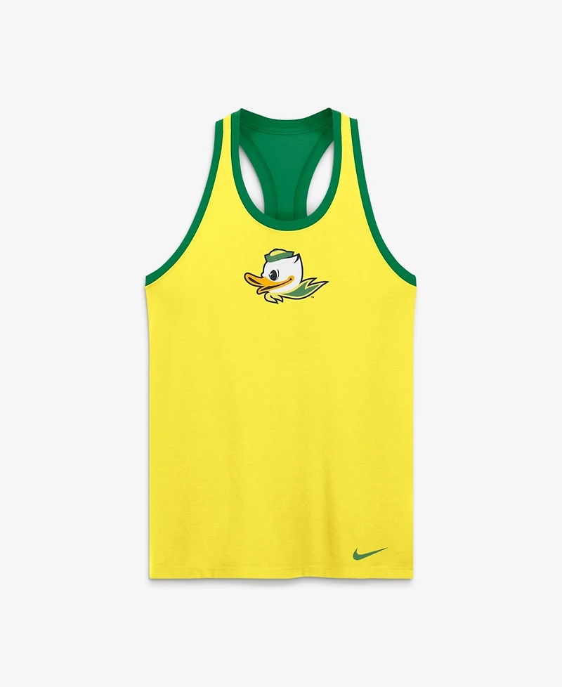 Nike Women's Yellow Oregon Ducks Racerback Tank Top