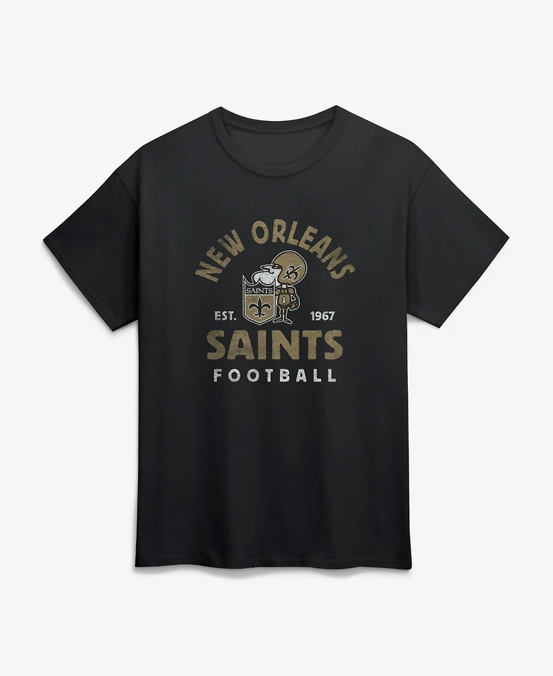Logo Athletic Men's Black New Orleans Saints Arch T-Shirt
