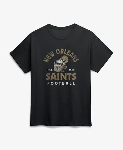 Logo Athletic Men's Black New Orleans Saints Arch T-Shirt