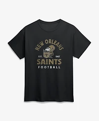 Logo Athletic Men's Black New Orleans Saints Arch T-Shirt