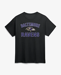 Logo Athletic Men's Black Baltimore Ravens Cotton Victory Arch T-Shirt