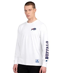 Starter Men's Royal/White Buffalo Bills Short Sleeve Long T-Shirt