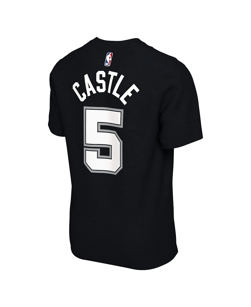 Nike Men's and Women's Stephon Castle Black San Antonio Spurs Name Number T-Shirt