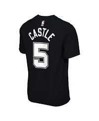 Nike Men's and Women's Stephon Castle Black San Antonio Spurs Name Number T-Shirt