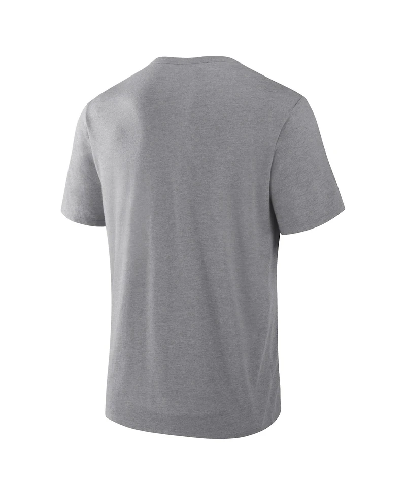 Fanatics Men's Heather Gray New England Patriots Heritage Tribute Tri-Blend T-Shirt
