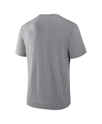 Fanatics Men's Heather Gray New England Patriots Heritage Tribute Tri-Blend T-Shirt