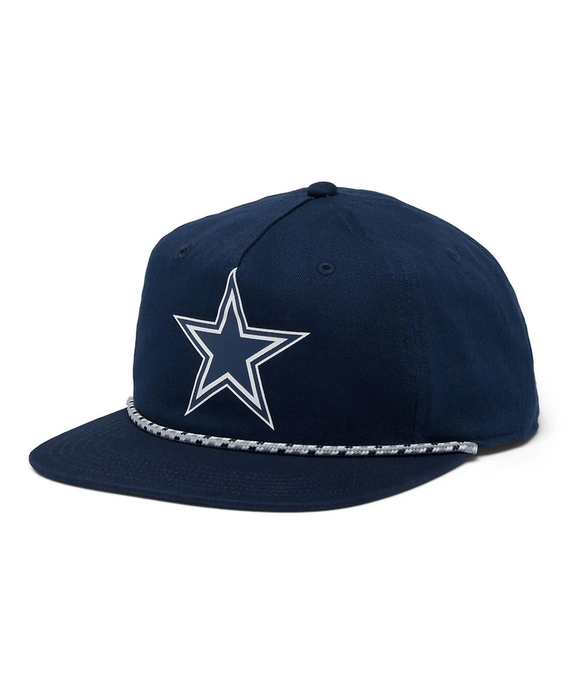 Columbia Men's Navy Dallas Cowboys Back Tack Snapback Hat