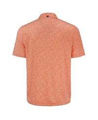 Cutter & Buck Men's Orange Cincinnati Bengals Pike Eco Flora Print Polo Shirt