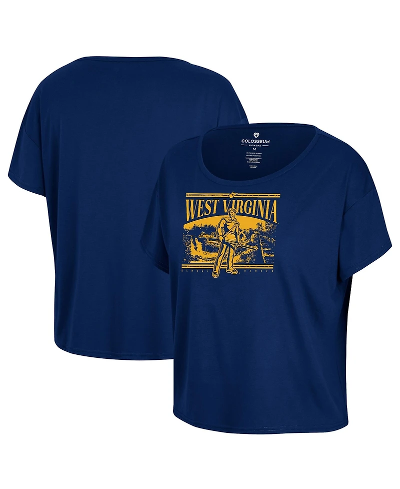 Colosseum Women's Navy West Virginia Mountaineers 2024 Fan T-Shirt