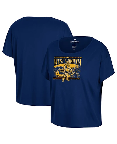 Colosseum Women's Navy West Virginia Mountaineers 2024 Fan T-Shirt