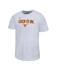 Nike Big Boys and Girls White Texas Longhorns 2026 On-Court Bench Legend Dri-fit T-Shirt
