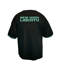 Fanatics Men's Black New York Liberty Big Tall Full-Button Fashion Jersey