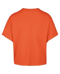 '47 Brand Women's Orange New York Mets Plus Win Big Oversized Notch-Neck T-Shirt