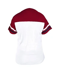 Fanatics Women's White/Red St. Louis Cardinals Plus Two-Stripe V-Neck T-Shirt