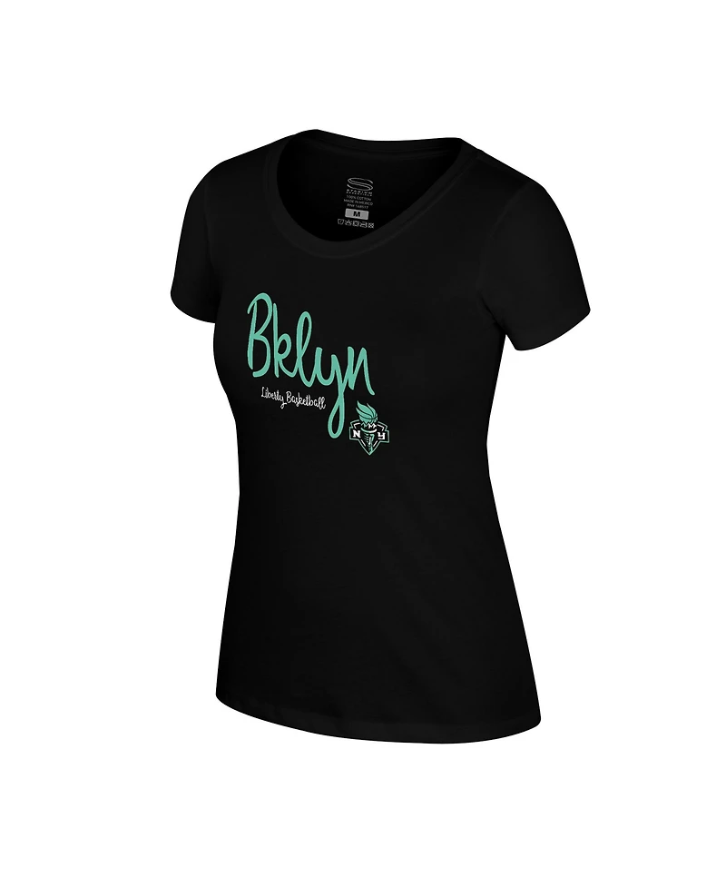 Stadium Essentials Women's Black New York Liberty Third Quarter T-Shirt