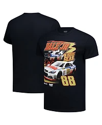 Checkered Flag Sports Men's Black Dale Earnhardt Jr. 1-Spot Pit Road Graphic Car T-Shirt