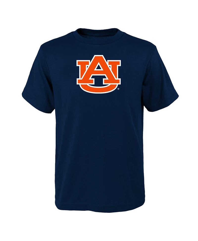 Outerstuff Big Boys and Girls Navy Auburn Tigers Primary Logo T-Shirt