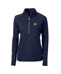 Cutter & Buck Women's Navy Cal Bears Adapt Eco Knit Half-Zip Pullover Jacket