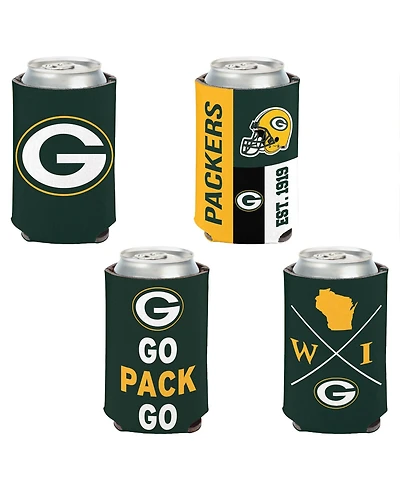 Wincraft 4-Pack Green Bay Packers 12oz. Can Cooler Set